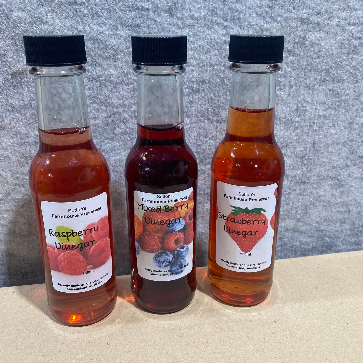 Trio Fruity Vinegar Pack (3 x 150ml)