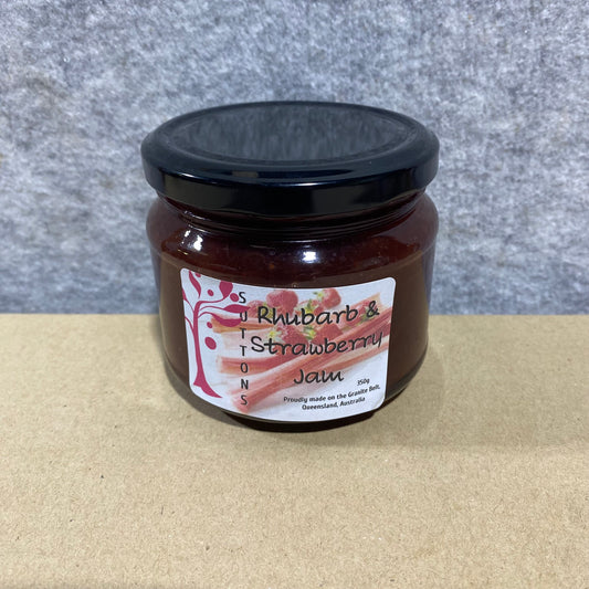 Rhubarb & Strawberry Jam (350g)
