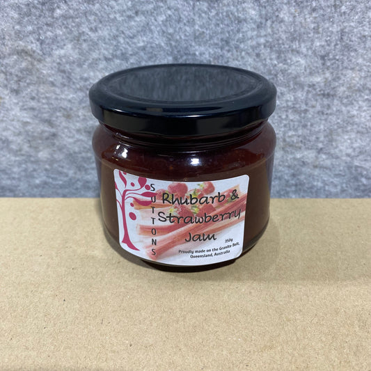 Apple, Strawberry & Rhubarb Jam (350g)