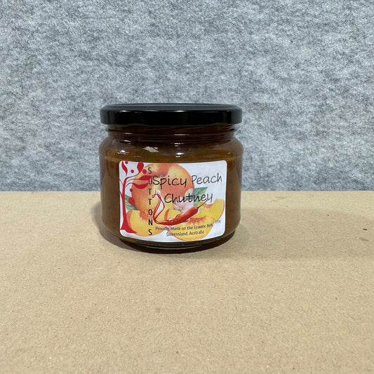Spicy Peach Chutney - Mild Heat (350g)