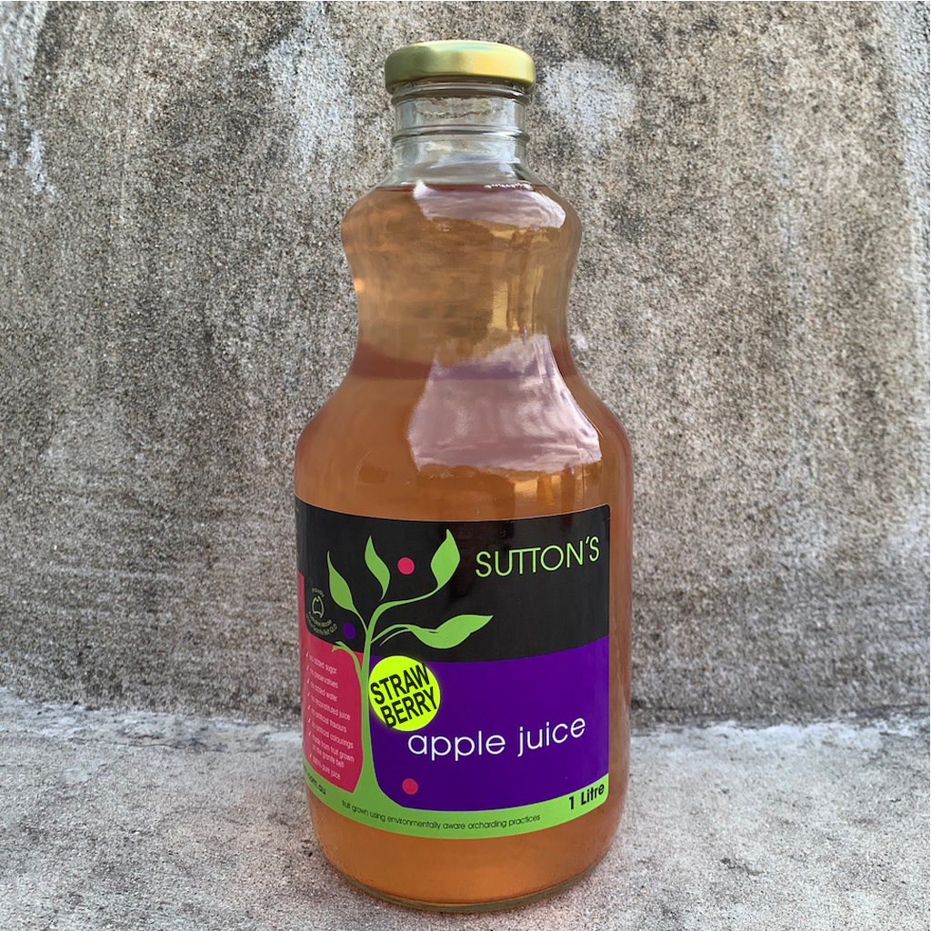 Apple Juice with Strawberry - Box of (8x 1lt Bottles)